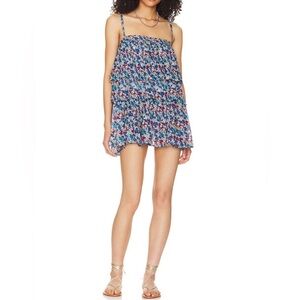 NWT! Free People One Talia Tunic Top/Mini Dress Tiered Floral